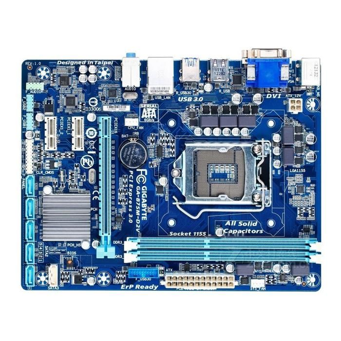 Acheter Carte mère GIGABYTE GA-B75M-D2V Intel B75 Socket LGA1155 2xDDR3 SDRAM 16GB Micro ATX Reconditionné - 59,00 € Carte mère GIGABYTE GA-B75M-D2V Intel B75 Socket LGA1155 2xDDR3 SDRAM 16GB Micro ATX Reconditionné - Gigabyte reconditionné disponible sur Cdiscount Seconde Vie