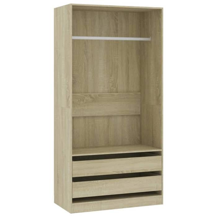 Garde-robe/Armoire de chambre - UU - Contemporain - Chêne sonoma 100x50x200 cm Bois dingénierie a65