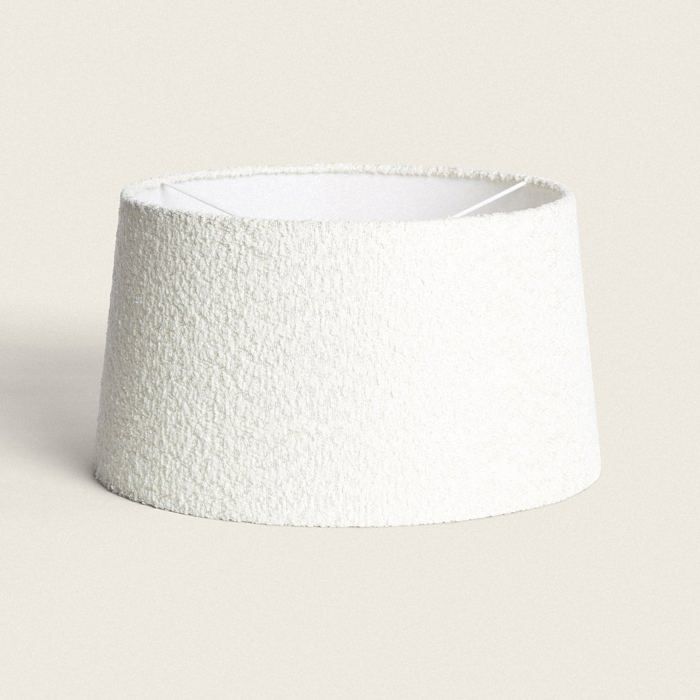Abat-jour Lampe Toile Micaela Blanc