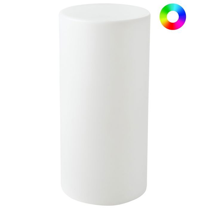 Lampadaire dextérieur LED PIEDRA Blanc