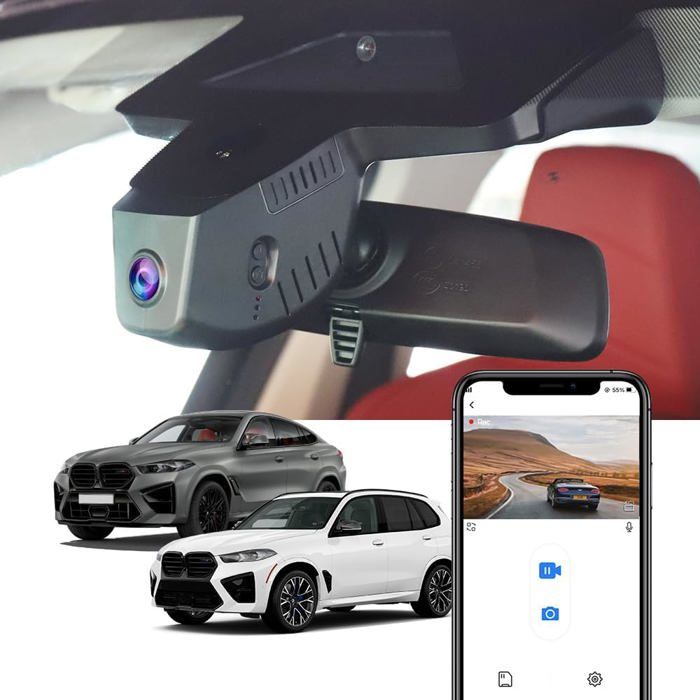 Fitcamx Dash Cam 2160P Compatible avec BMW X5 (G05) X6 (G06) 2024 2025 ...