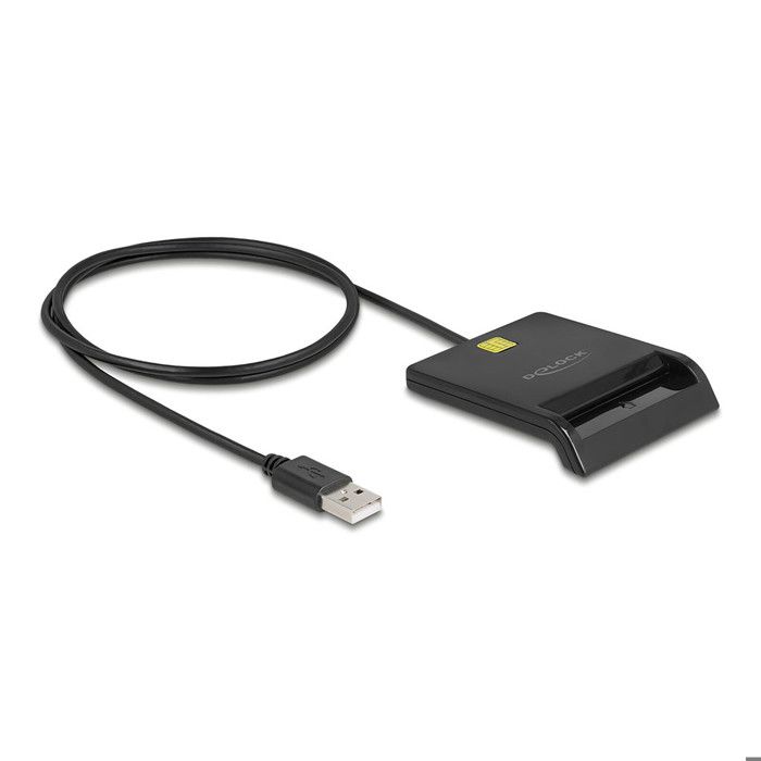 DeLock Lecteur de carte Smart USB 2.0 pour cartes à puce carte vitale carte bancaire carte SIM... - vue 4
