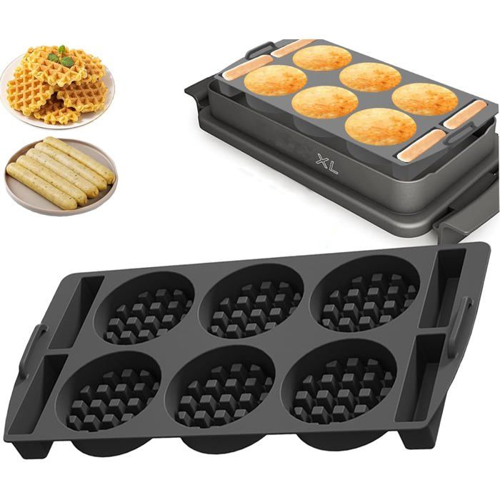 Moule à Gaufres En Silicone Pour Friteuse à Air Ninja - Compatible AF300EU, AF400EU, AF451EU, SL400EU, AF500DE - 9