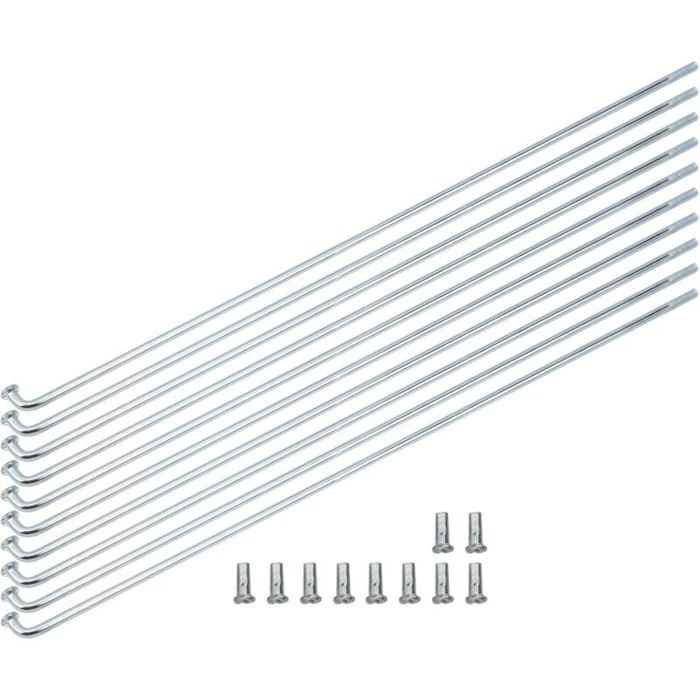 36 Rayons De Vélo Worksman 268 Mm (10 1/2") - Acier - Pour Vélo électrique, Tandem, Triporteur