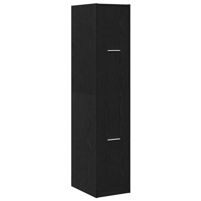 [7553905]Armoire dapothicaire Chêne noir 30x41x1445cm Bois dingénieriePoids:28.75 Kg