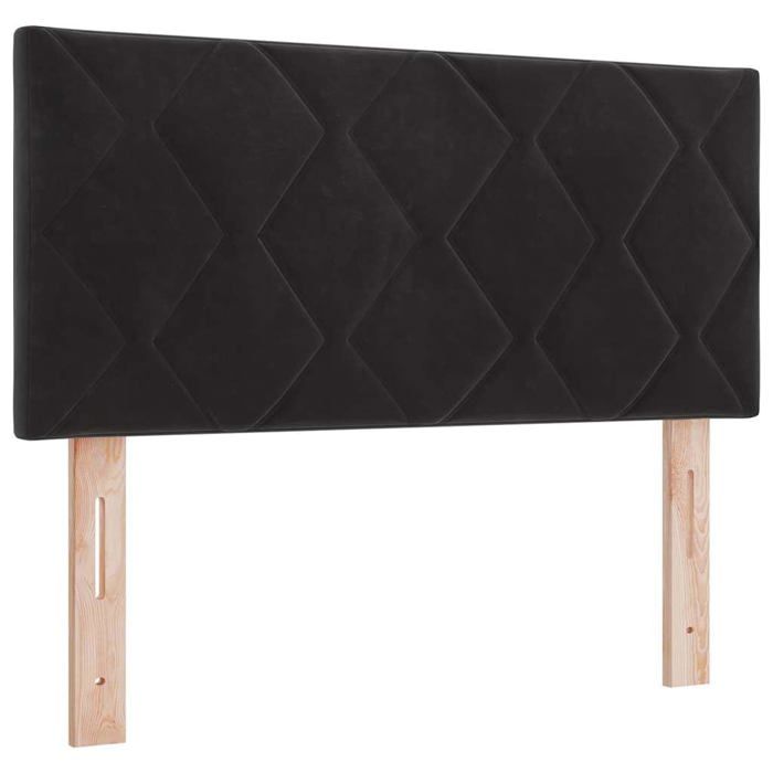 Tête de lit LED réglable - vidaXL - 100 cm - Noir - Cuir synthétique - Éclairage LED RGB - Hauteur ajustable 78/88 cm