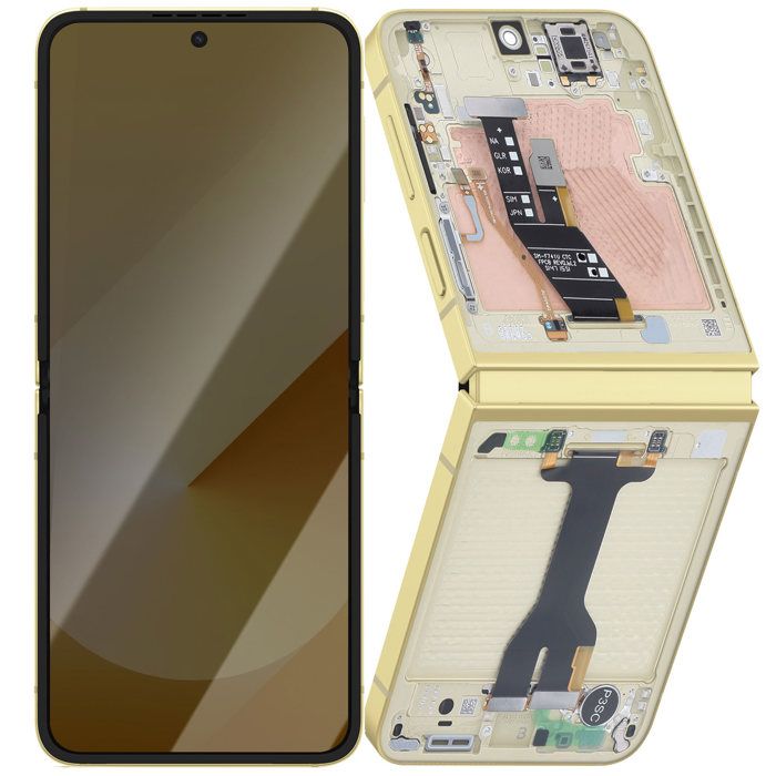 Samsung Écran Intérieur AMOLED Complet pour Galaxy Z Flip 6 Service Pack Jaune - vue 2