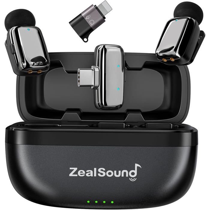 Petit Micro M6 Micro Cravate sans Fil pour iPhone Android téléphone,Mini Microphone ...