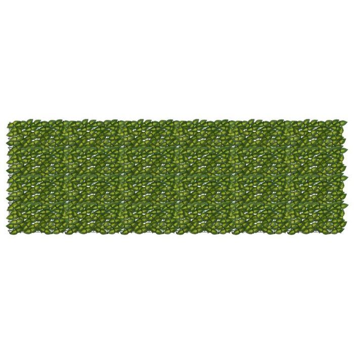 vidaXL Écran de balcon avec feuilles et jaune 300 x 100 cm - vue 3