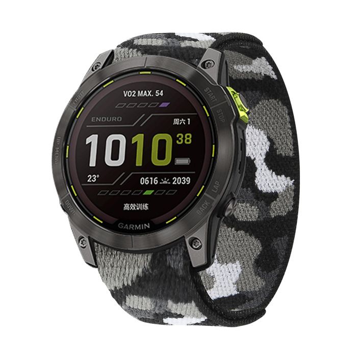 INF Bracelet de montre en nylon pour Garmin Fenix 7X/7/6/5 Multicolore 22 mm