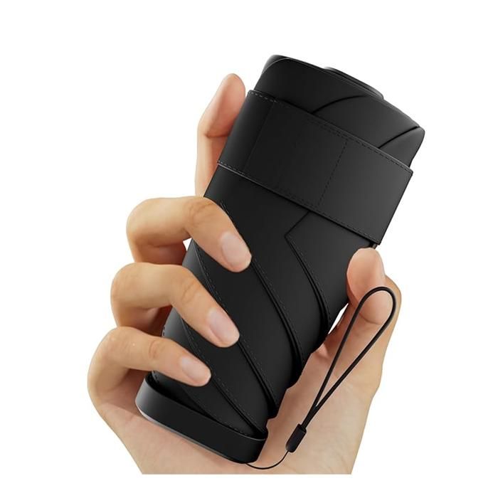 Mini ombrelle pliable voyage format portefeuille tissu écologique UPF>50 anti UV mixte idée cadeau