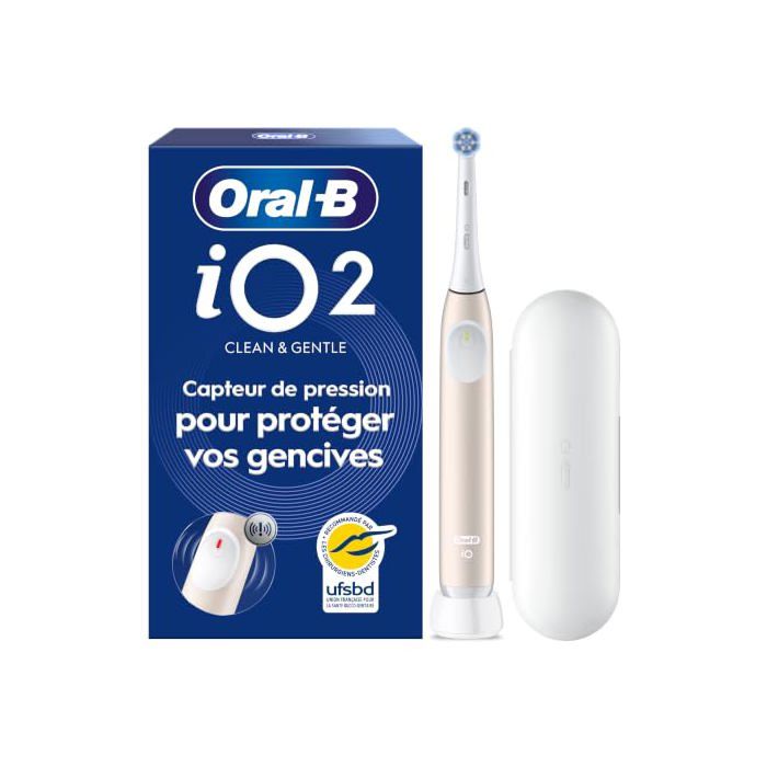 Brosse à dents électrique ORAL B iO 2 3 modes gencives sensibles Capteur de pression