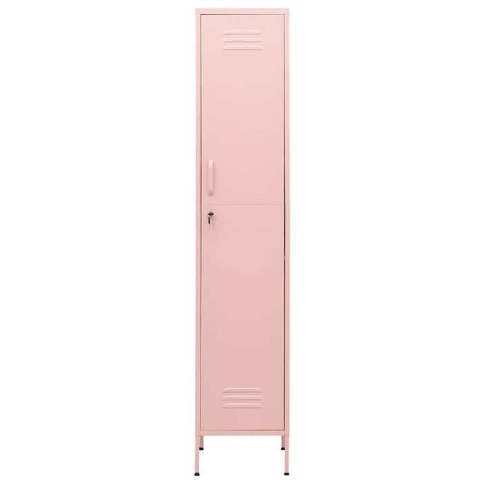 BEAU Vestiaire Métallique - Armoire à casiers - Rose - 35x46x180 cm - Acier[62166]