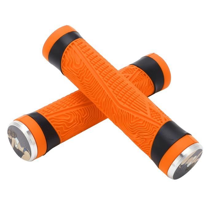 Paire De Protège-guidons En Mousse Silicone Souple Pour VTT/Vélo - Épaisseur 7mm - Noir