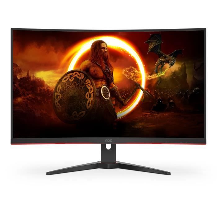 Ecran PC Gamer - AOC - C32G2ZE/BK - 31,5 VA Incurvé FHD 0,5ms 240Hz HDMI  DisplayPort Pivot Freesync - Cdiscount Informatique