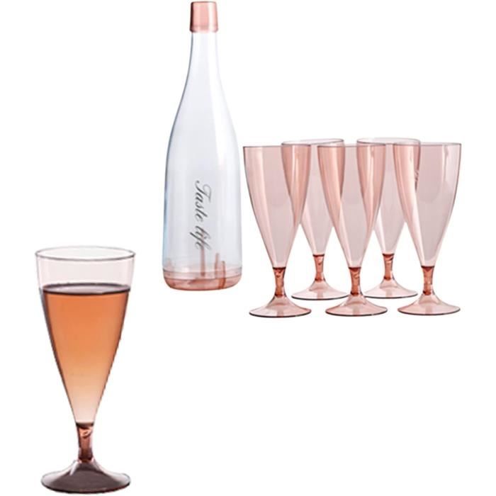 Porte-verres à Vin Autour Du Cou – 2 Pièces Noir Et Rose, Néoprène, Pour Fêtes Et Extérieur - 2