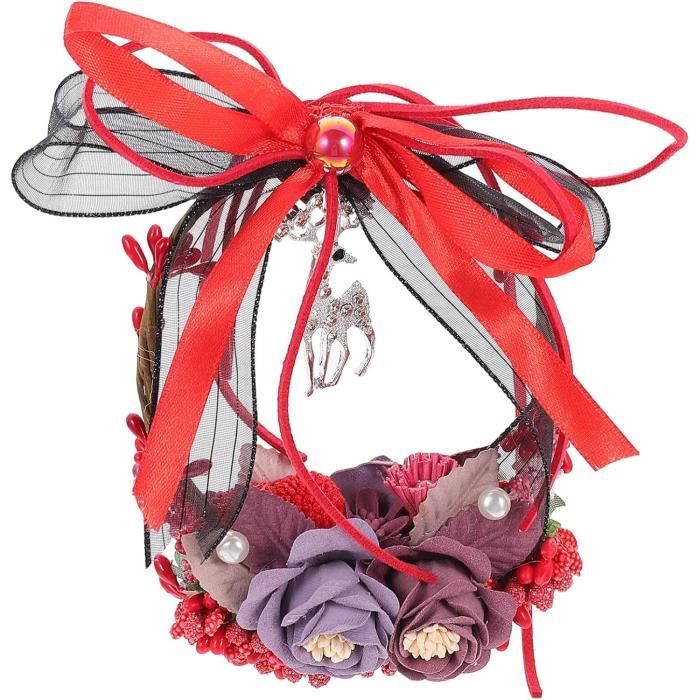 24 Pcs Couronne De Noël Miniature Couronnes Village Vacances