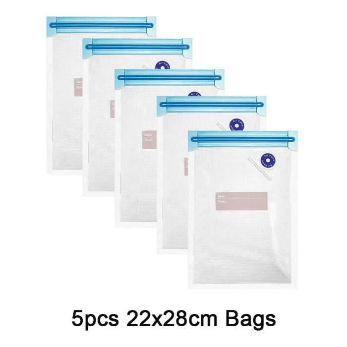 Sacs Sous Vide Gaufrés 20 X 500 cm, pour Machine Mise Sous Vide Sachet, sac  réutilisable de stockage d'épargnant de nourriture - Cdiscount Maison
