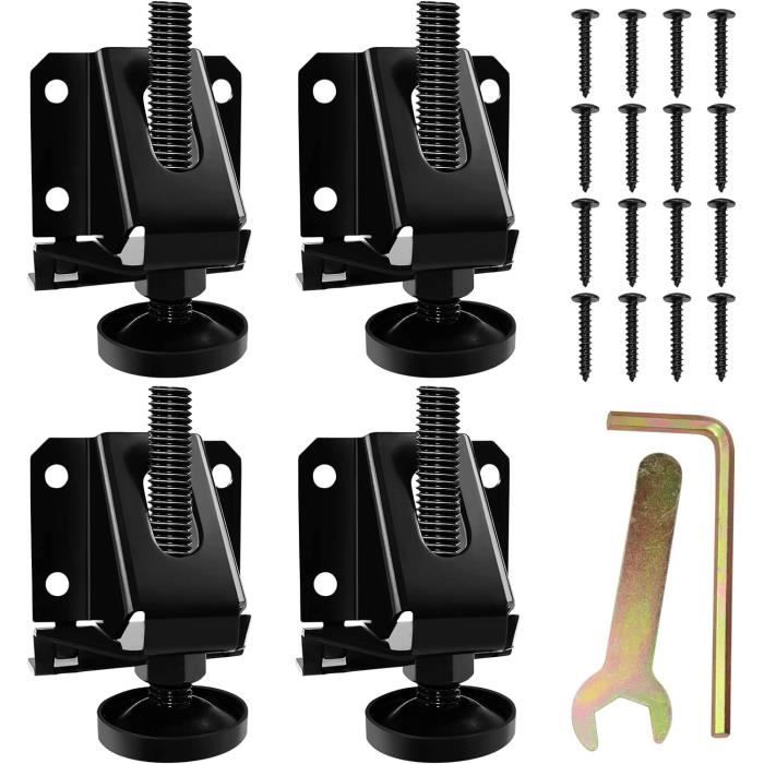 Lot De 4 Pieds De Nivellement Inclinables Filetés M12-1,75 - Longueur 5-1/2", Base 1-3/4" - Occasion