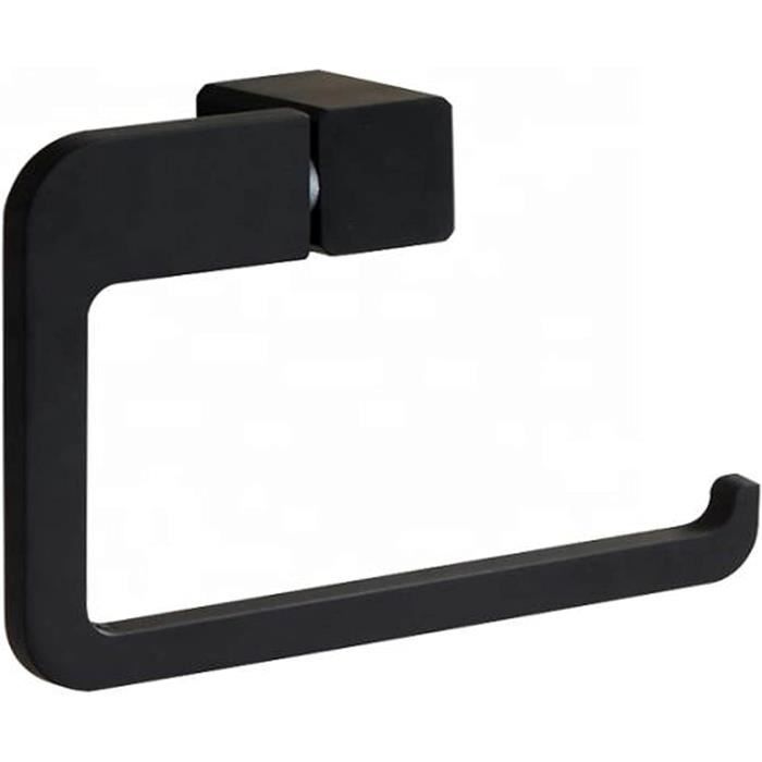 Porte Papier Toilette Décoratif Noir Sur Pied - Rangement Pratique Pour Salle De Bain, Installation Facile
