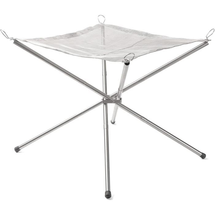 Poêle à Griller Pliable en Acier Inoxydable, Grille de Cuisson Portable pour Barbecue, Camping Pique-Nique, Cuisson Uniforme pour Pain Viande Barbecue Extérieur