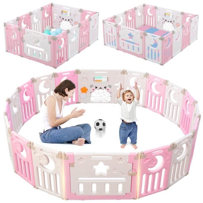 Parc Bebe Xxl Plastiques Avec Tapis Cdiscount