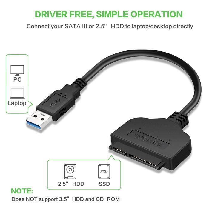 USB 2.0 vers IDE SATA S-ATA 2.5 3.5 HD HDD Disque dur Convertisseur +  Câble d'alimentation OTB US Plug Plug-and-play - Cdiscount Informatique