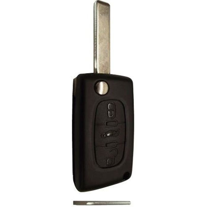 Guscio Per Chiave Auto Telecomando 2 Tasti Compatibile Con Peugeot 207 307 308 407 607 807 E Citroen C2 C3 C4 C5 C6 Picasso Ricambio Custodia Chiave - Foto 12