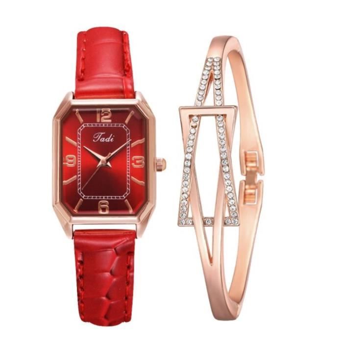 Montre online bracelet rouge