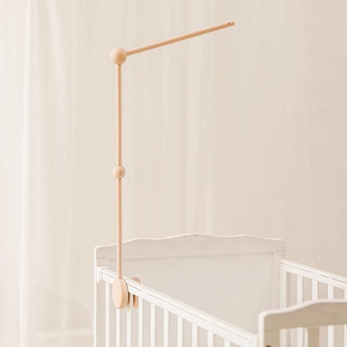 Cintre en bois pour mobile pour lit de bébé, à cadre, avec support  portable, pour cadeau pour nouveau-né, 1 ensemble, - AliExpress