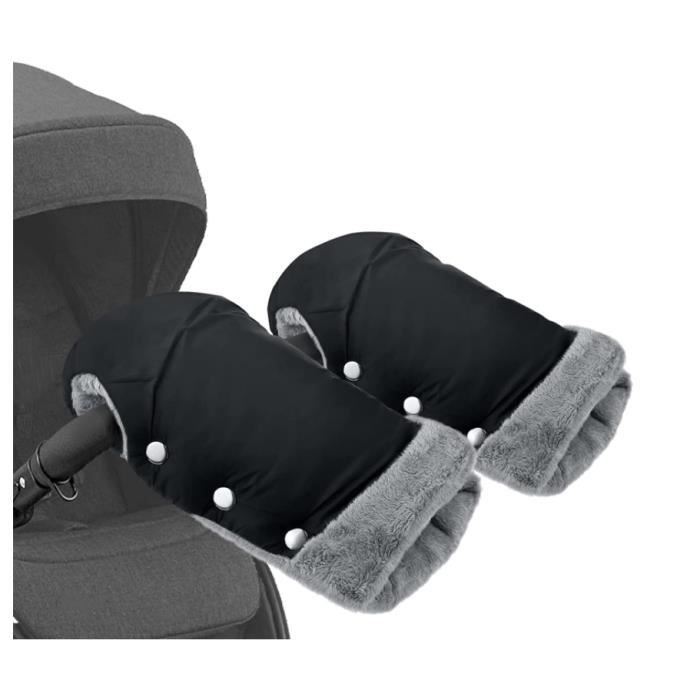 Gants de Poussette, étendus Poussette Coton Antigel Gants Bébé  Chauffe-Mains, pour Poussette, Vélo, Fauteuil Roulant - Noir - Cdiscount  Puériculture & Eveil bébé