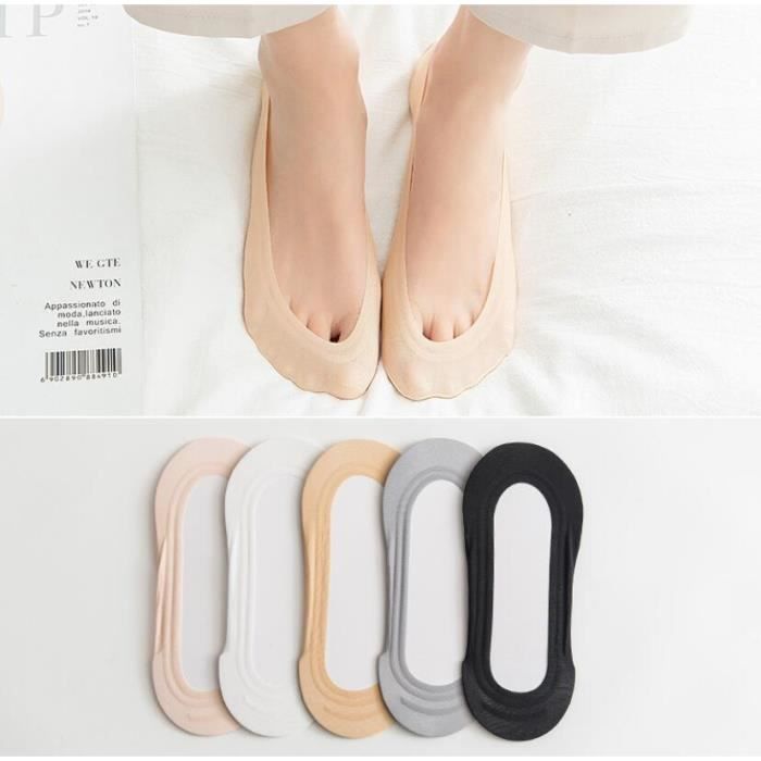 Chaussettes basses invisibles pour femme - Multisport - Blanc