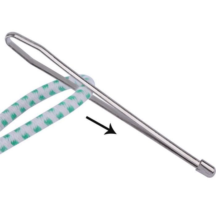 2 Clips Enfileur élastique - Acier Inoxydable - Pour Couture Et Bricolage - 65-82mm