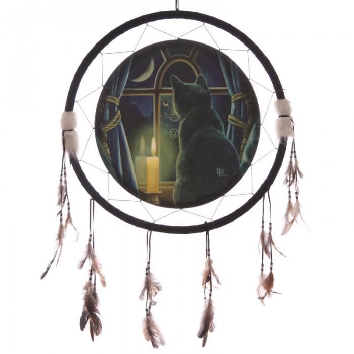 Attrape Reve Chat Gardien De Nuit Par Lisa Parker 62 Cm Cdiscount Maison