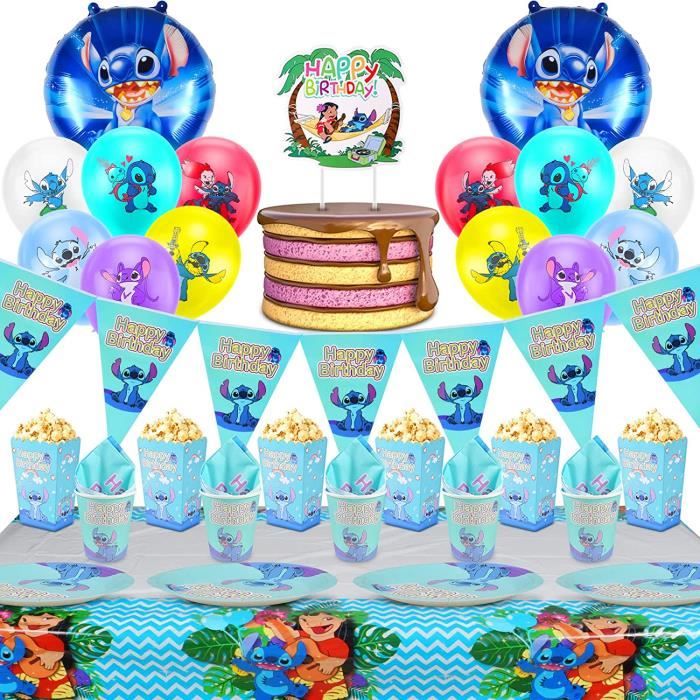 Lilo Stitch Party Fournitures Vaisselle jetable Assiette en papier Ballon  Bannière Nappe pour Enfants Fête d'anniversaire Décor Baby Shower