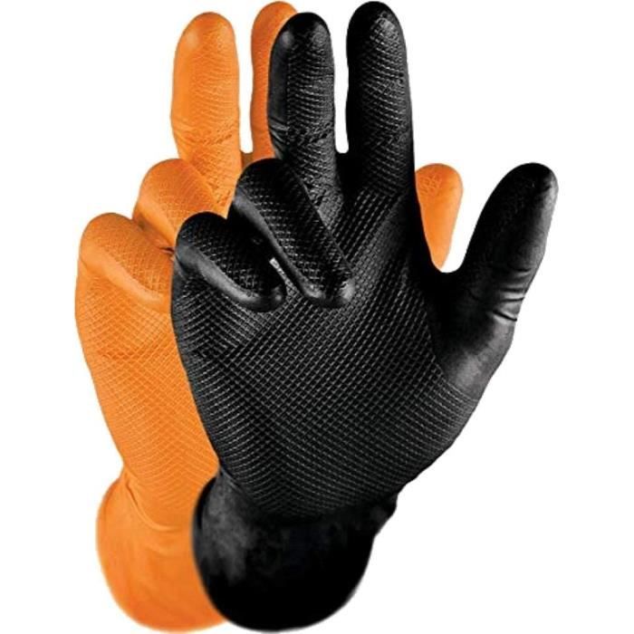 Grippaz Gripster Gants En Nitrile Extrêmement Robustes Et Résistants