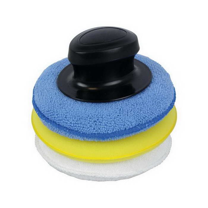 Lot De 5 éponges De Polissage En Microfibre, 125 X 25 Mm, Pour Cire Produits De Polissage 1 De Chaque Couleur 97247469