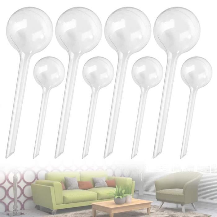 Naisfei 10 Ampoules D'arrosage Automatique Pour Plantes – Globes En PVC Transparent – Arrosage Lent – Pour Intérieur Et Extérieur – Lot économique - 7