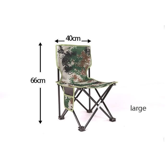 Chaise Pliante Extérieure Abcsea - Portable Pour Camping, Pêche Et Jardin - Rouge