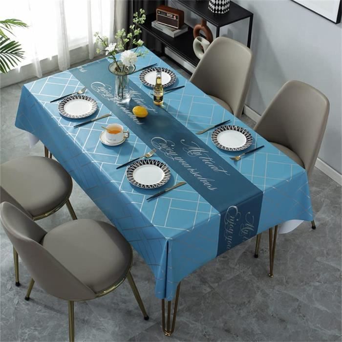 Nappe Plastique Anti Tache Nappes Toile Ciree Exterieur Impermeable Pvc Chemin De Table Imprimee Nappe 152x228cm 436 Cdiscount Maison