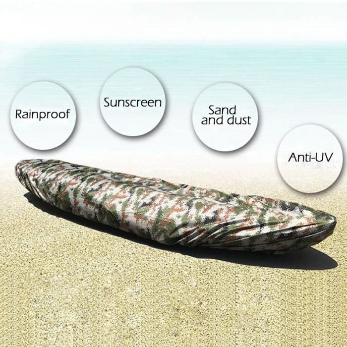JINGLING Housse Universelle De Kayak En Tissu Oxford 210D - Protection Anti-UV Et Imperméable Pour Canoë, Bateau De Pêche (2.1m à 6m)