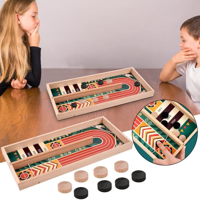 Jouet en bois catapulte jeu de société d'échecs enfants