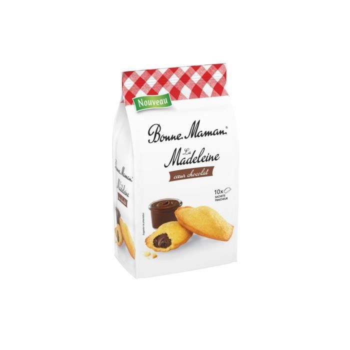 Madeleine coeur chocolat Bonne Maman x10 - 300g - Cdiscount Au quotidien