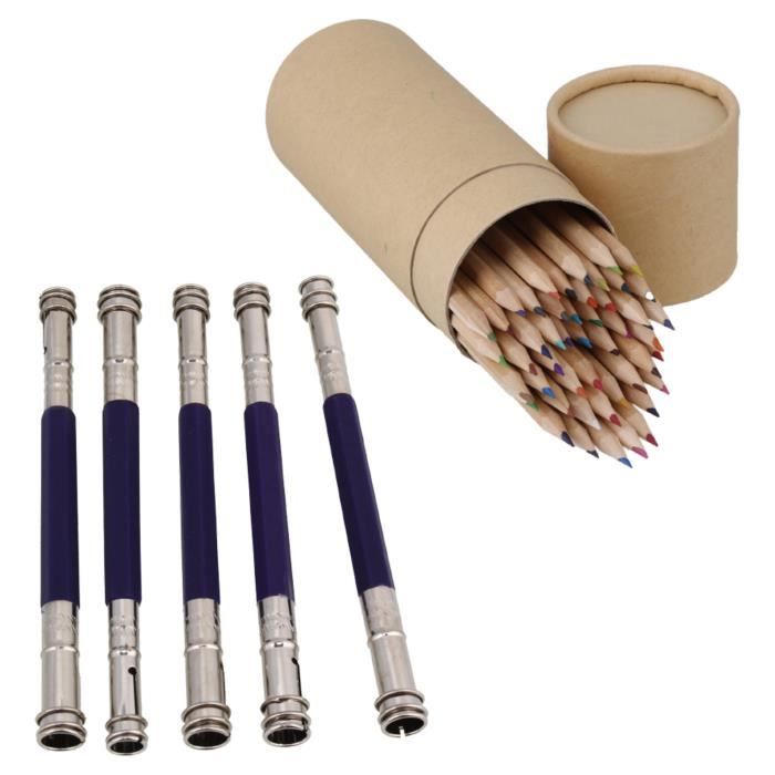 ZJCHAO Crayons graphite 2B Rallonge de Crayon, Porte-rallonge de Crayon