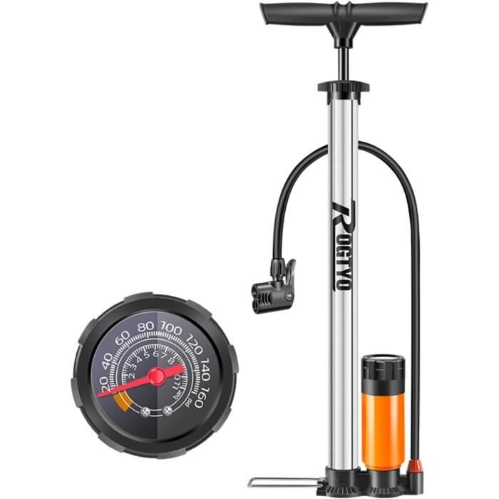 Gonfleur Pneu Pompe à Vélo Portable West Biking – Compatible Valves Schrader Et Presta, Tuyau Télescopique, Petite Taille Pompe Compacte Vélo