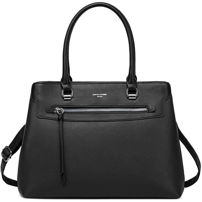Sac à Main/cabas LIZ CLAIBORNE Axcess - Grand Modèle Hobo Noir En Polyvinyle - Occasion En Excellent état