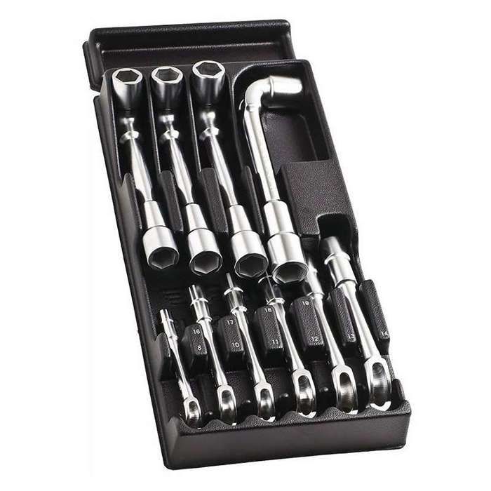 Module de 10 clés à pipe débouchées FACOM MOD.75 1PB - vue 2