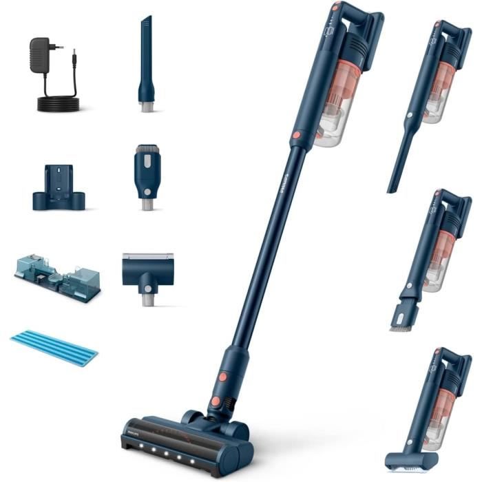 Aspirateur sans Fil - Philips - 5000 Series - Aspiration puissante - Embout LED - Module Aqua - Generic