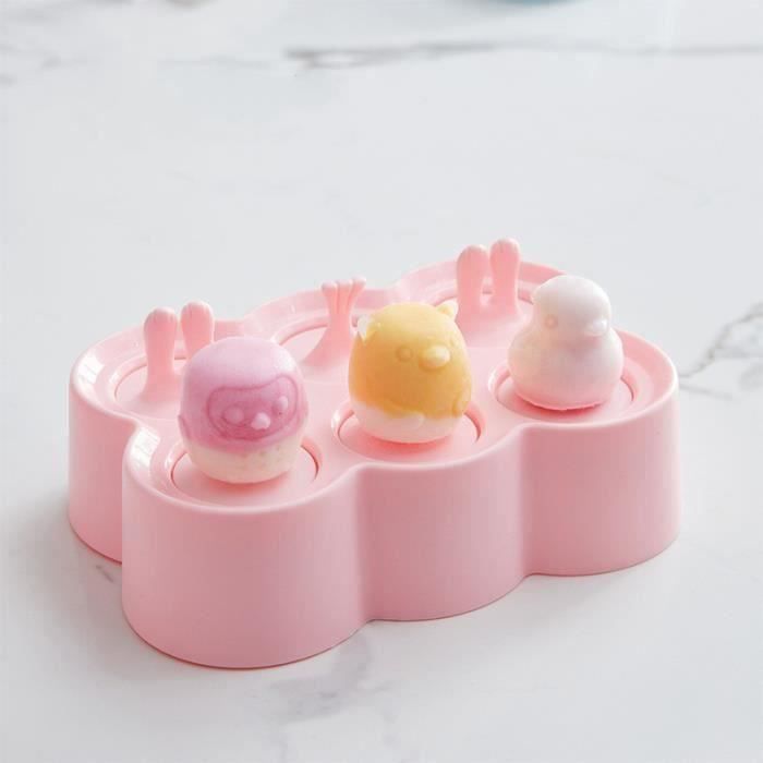 Moule à Esquimaux En Silicone Sans BPA - 6 Cavités, Réutilisable, Pour Glaces, Sorbets, Yaourts Maison