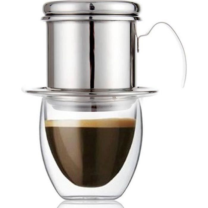 Filtre à Café Vietnamien Dianoo - Acier Inoxydable 304 - Café Drip Manuel - Portable Pour Voyage